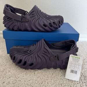 Salehe Bembury X Crocs The Pollex Clog "Ube" Purple Men 11 Sandals 207393 NWT